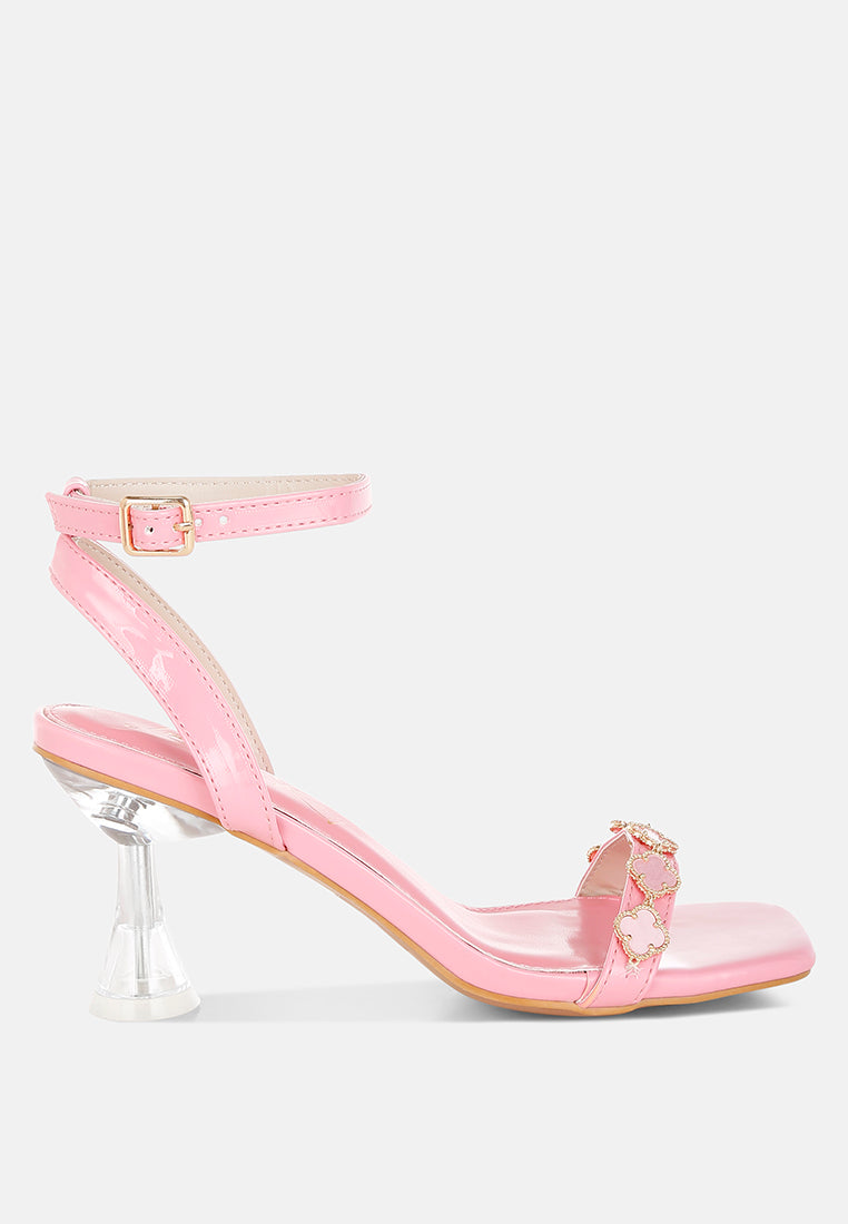 Ebina Charm Detail Spool Heels-6