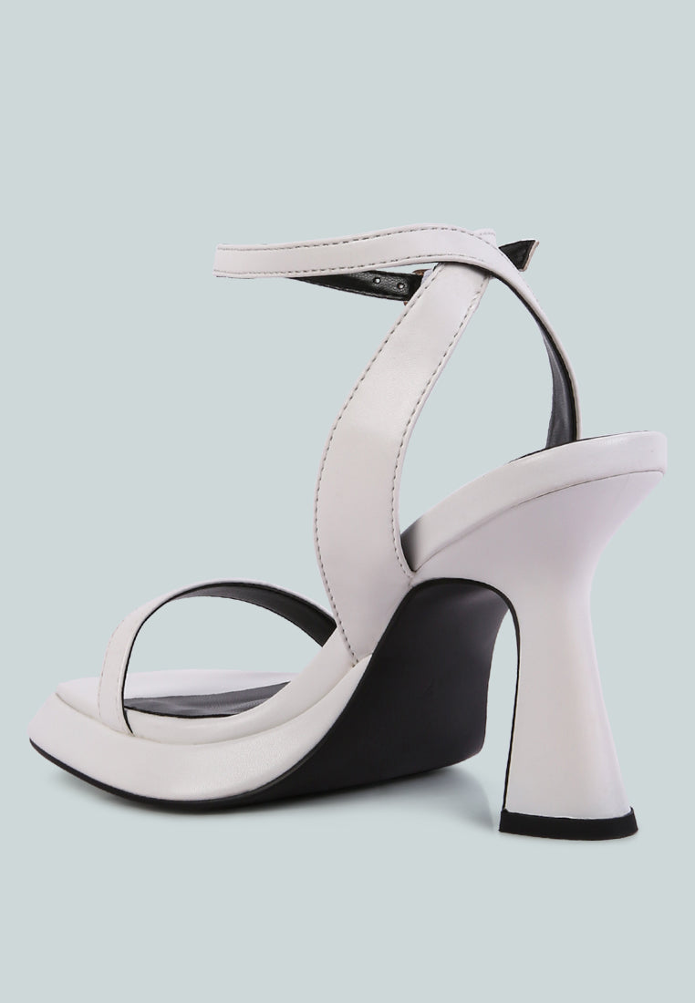 Five Star Ankle Strap Kitten Heel Sandals-2