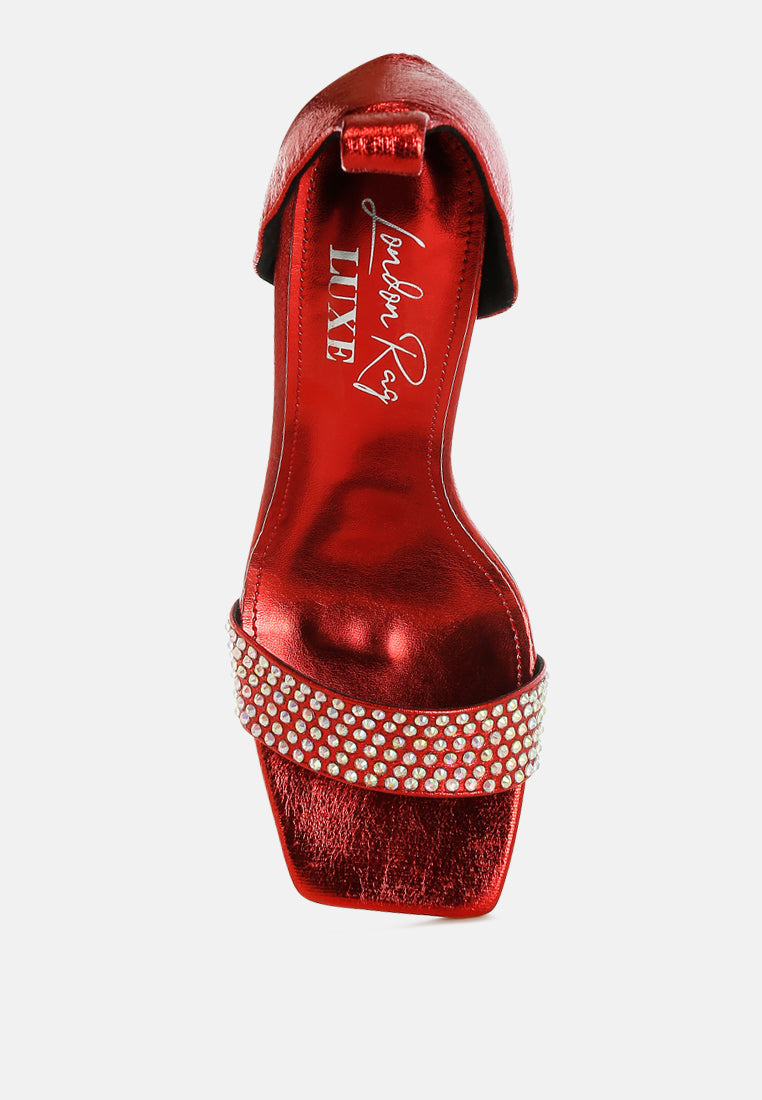 Hashira AB Rhinestone Studded Lace-Up Fantasy Heels-3