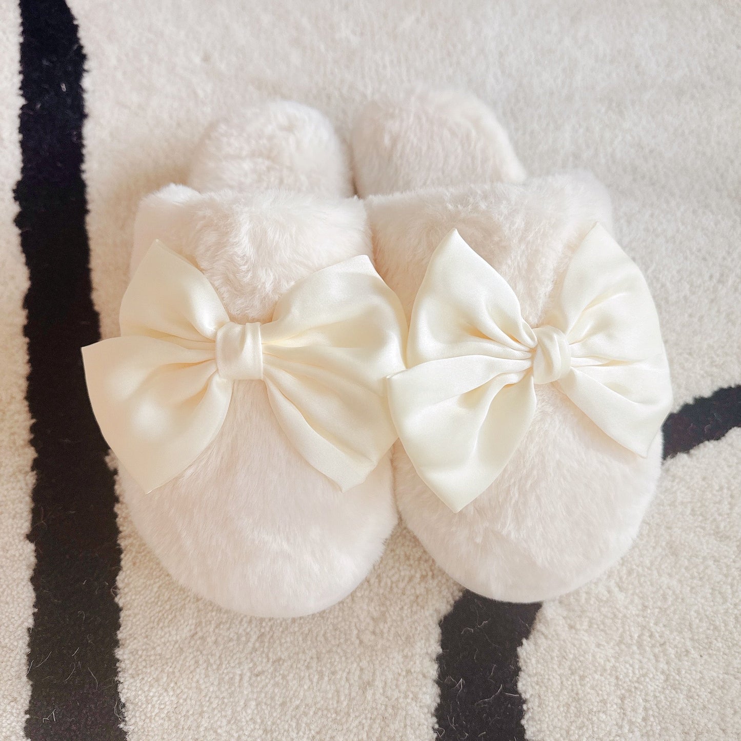 Satin Shine Fur Cozy Lounge Slippers-3