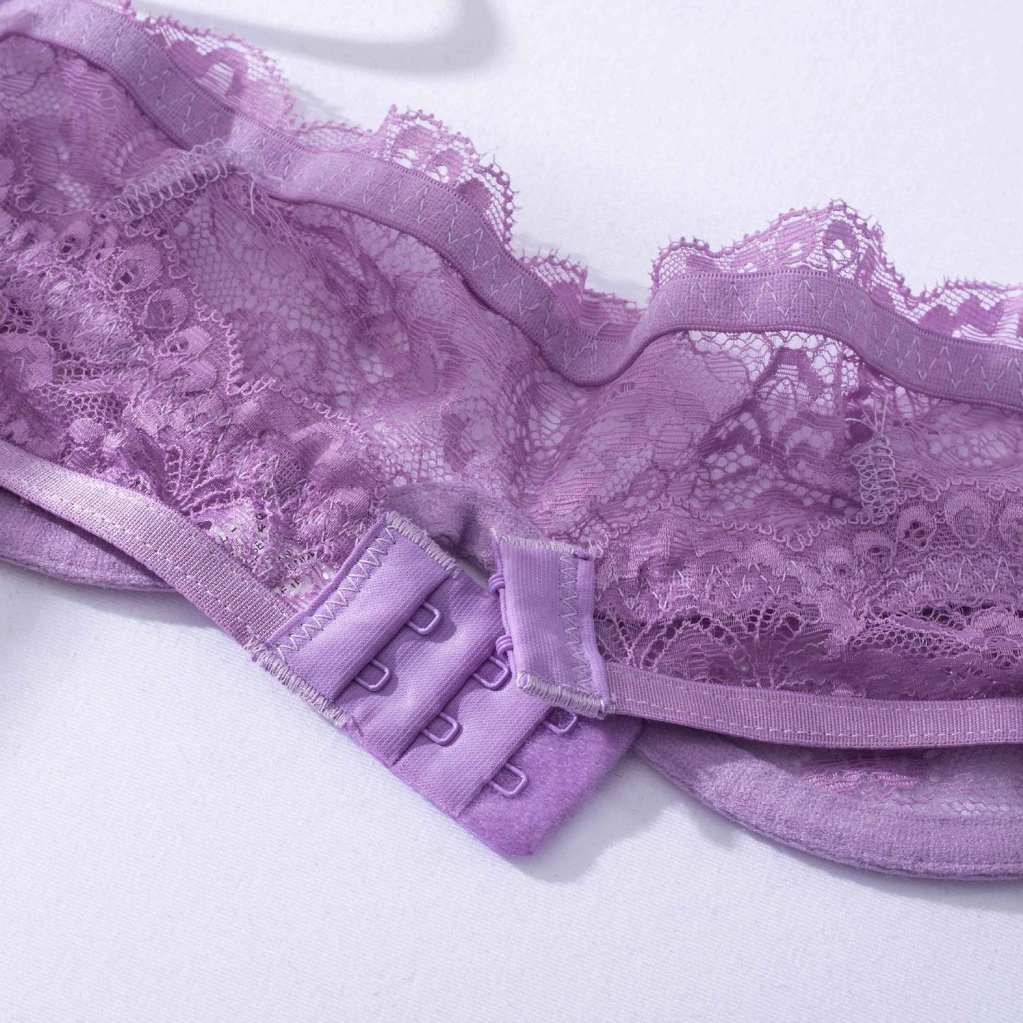 Wholesale Lavender Whisper Sheer Balconette Lingerie Set-10