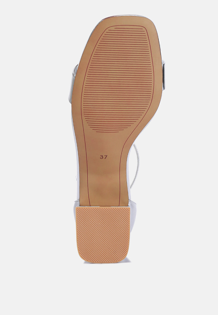 Makena Metallic Block Heel Sandals-4