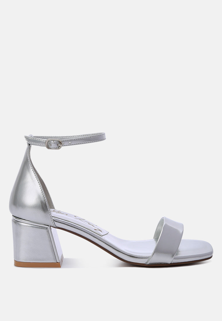 Makena Metallic Block Heel Sandals-0