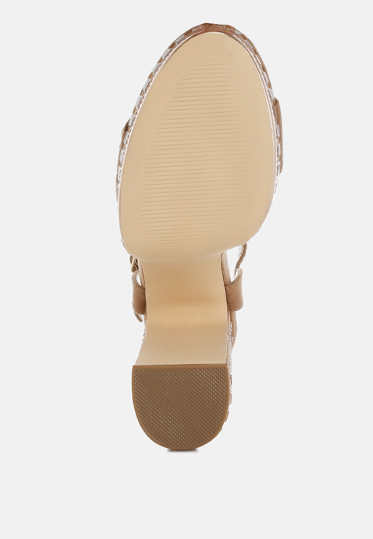 Starlet Rhinestones Embellished Ankle Strap Heels-4