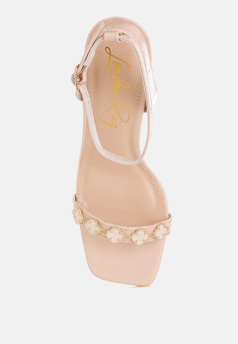 Ebina Charm Detail Spool Heels-4