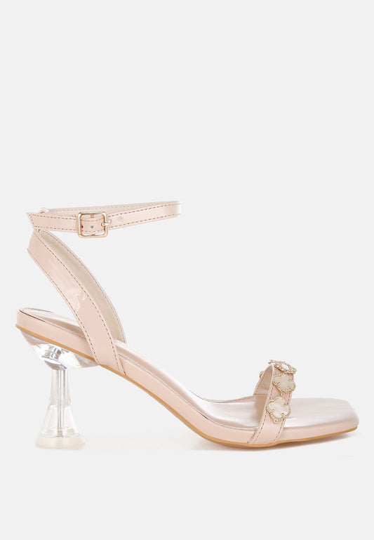 Ebina Charm Detail Spool Heels-0
