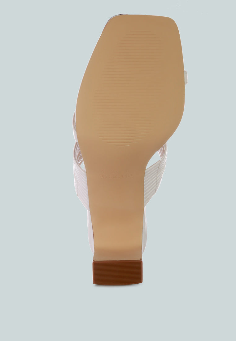 Follow Me Mid Block Heel Sandals-4