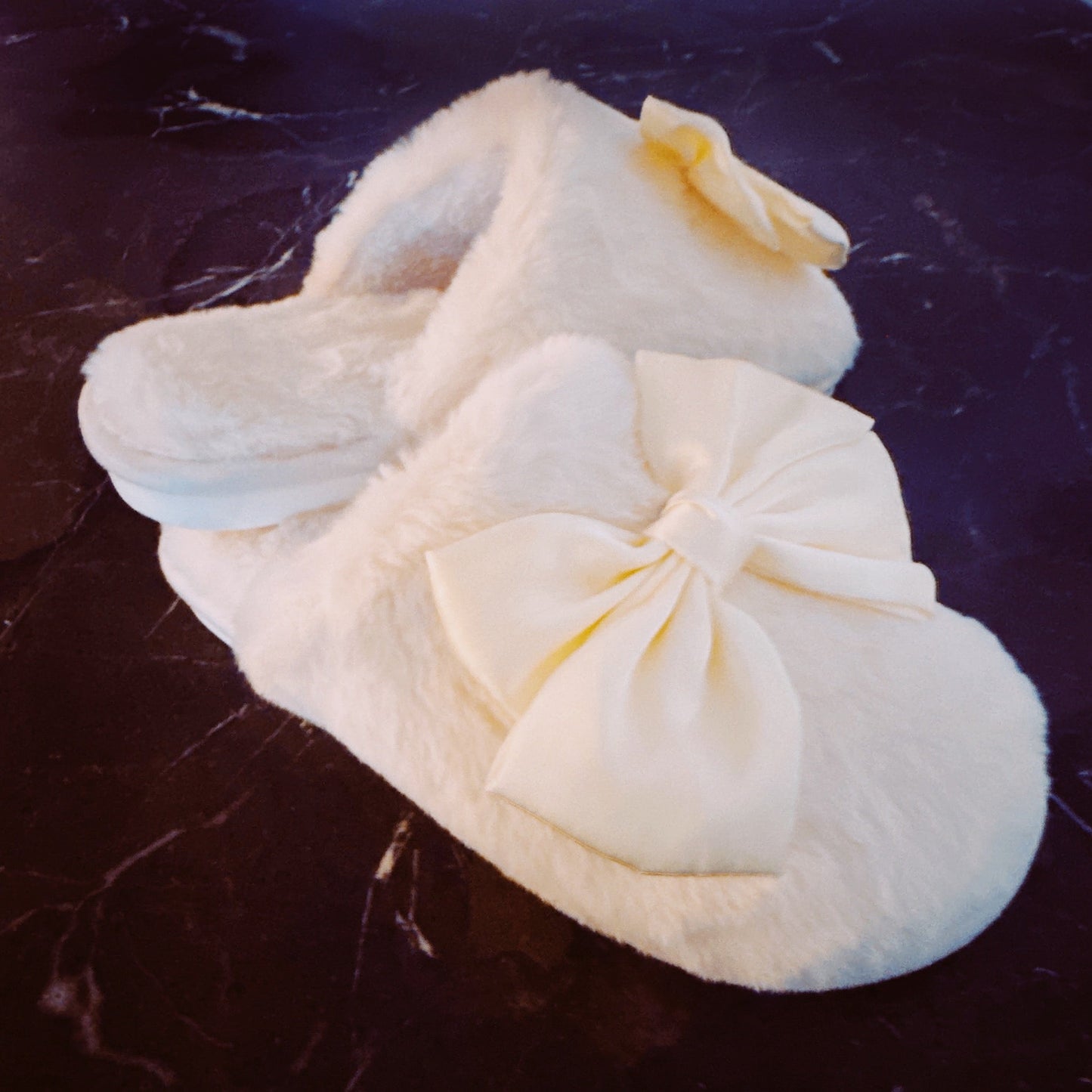Satin Shine Fur Cozy Lounge Slippers-4