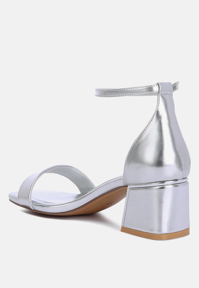 Makena Metallic Block Heel Sandals-2