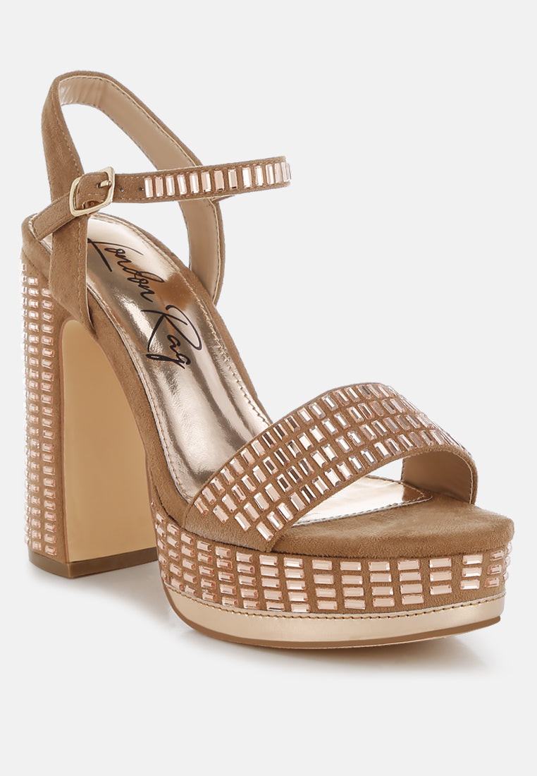 Starlet Rhinestones Embellished Ankle Strap Heels-1